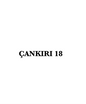 CANKIRI 18 - CARSTICKYZ