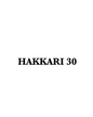 HAKKARI 30 - CARSTICKYZ